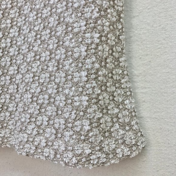 Clio Neutral Textured Career Top in Tan/Sand/Beige Color - Petite Medium - Picture 10 of 15